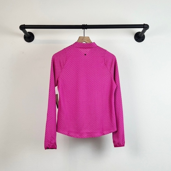 NWT Nike Dri-Fit Ace Long Sleeve Golf Polo Top in Pink - Picture 3 of 8